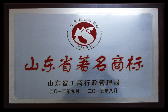 凯发k8一触即发-山东省著名商标