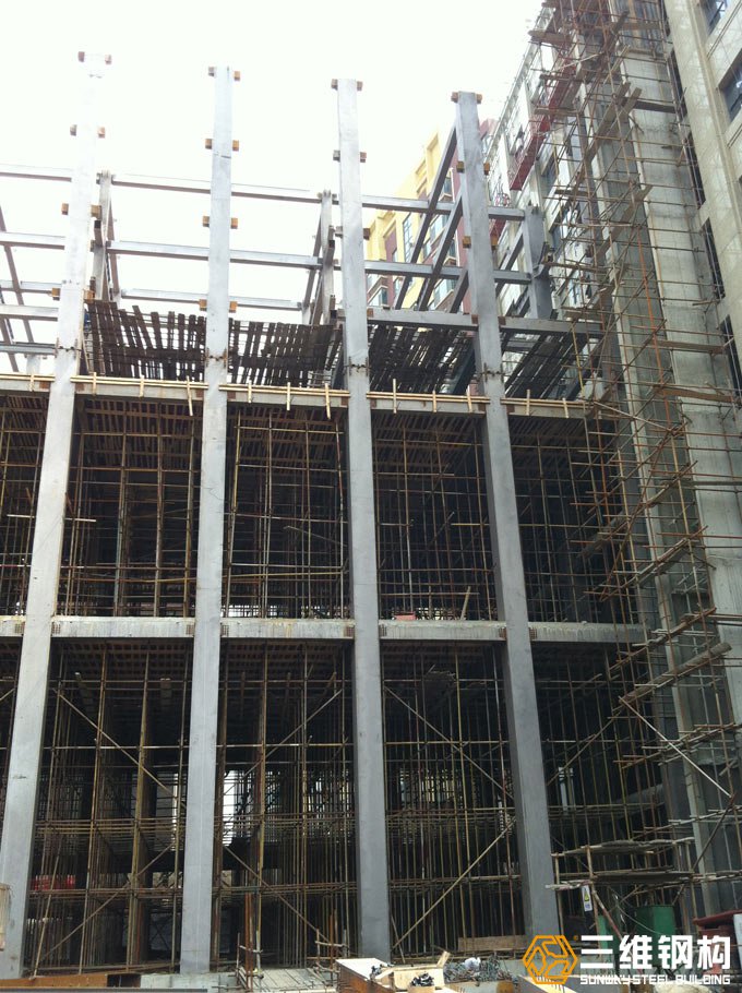 山东凯发k8一触即发钢结构公司建造的济南空军招待所钢结构改建工程效果图