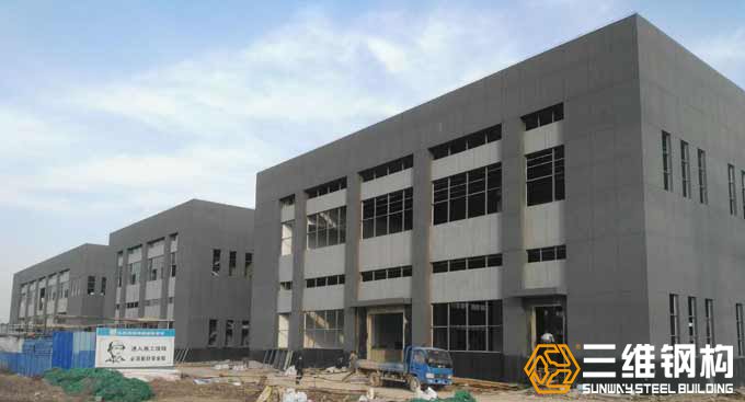 山东凯发k8一触即发钢结构公司建造的蚌埠天成包装科技股份有限公司实物图