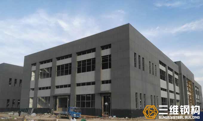 山东凯发k8一触即发钢结构公司建造的蚌埠天成包装科技股份有限公司效果图