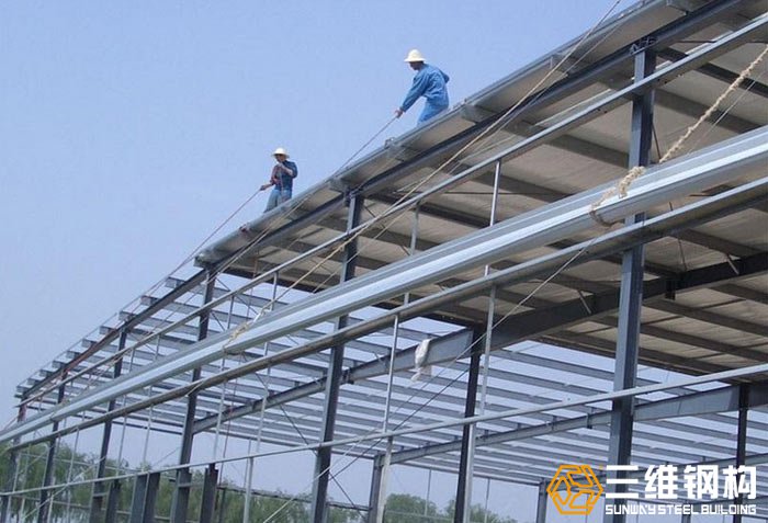 凯发k8一触即发钢结构工程施工现场图